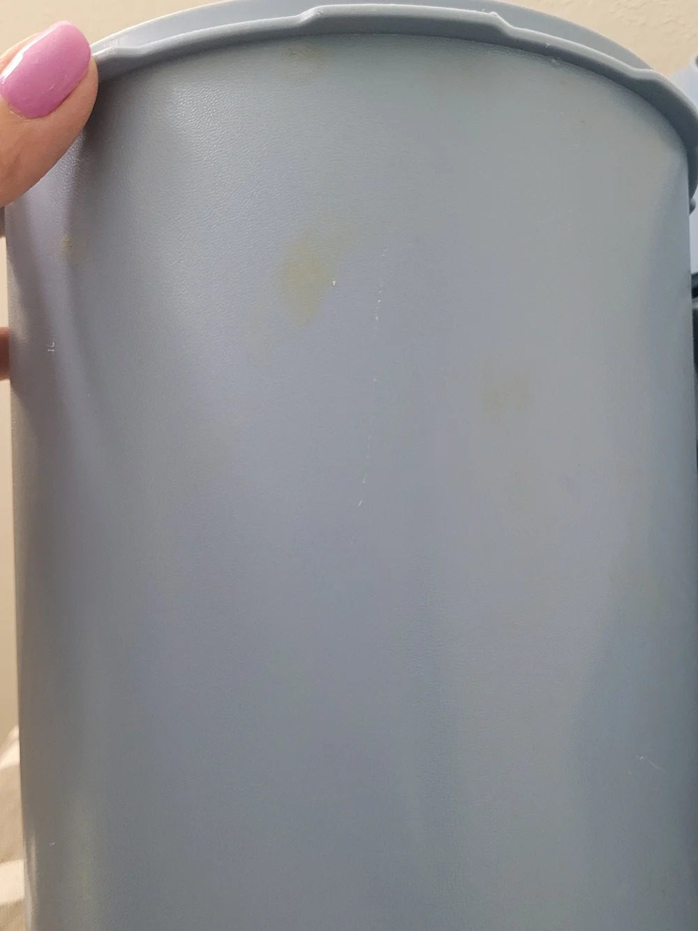 5 Piece Vintage Country Blue Tupperware Storage Canisters.